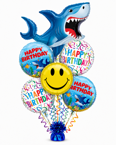Happy Birthday Shark Balloon Bouquet