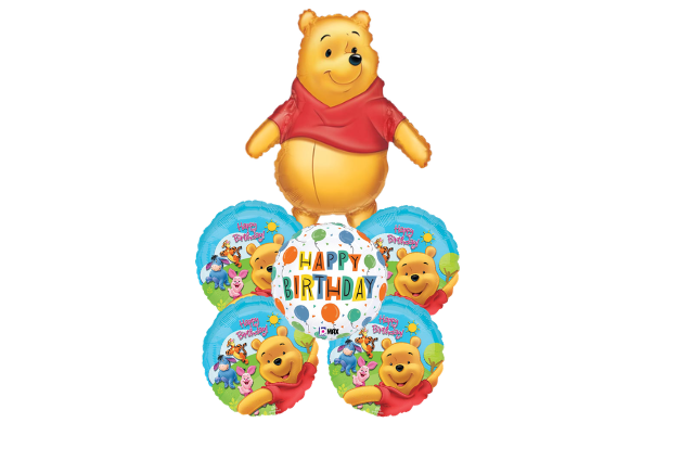 Winnie the Pooh Birthday Balloon Bouquet