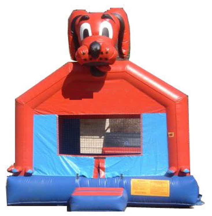 Red Dog Bounce House Rental Chicago Inflatables inc.