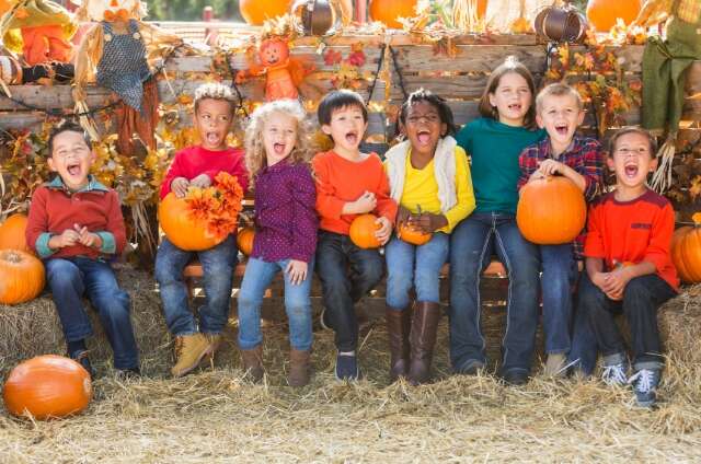Kids enjoying fall event rentals at Festival