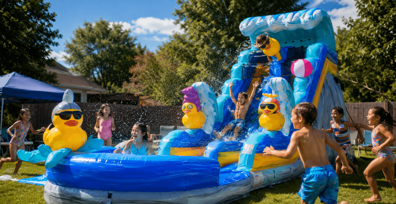 Water slide rentals for parties