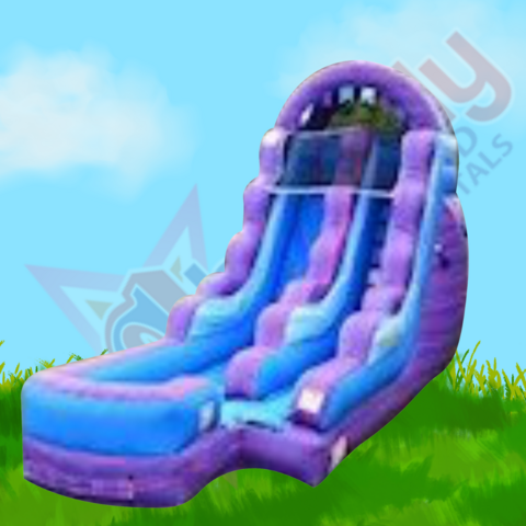 15' High Cotton Candy Wet Slide