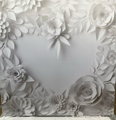 3D Flowers Pillow Case Backdrop (with frame)