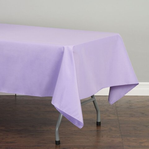 60x102 Polyester Rectangular Tablecloth Lavander
