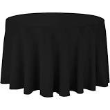Round Tablecloths 108” Black 