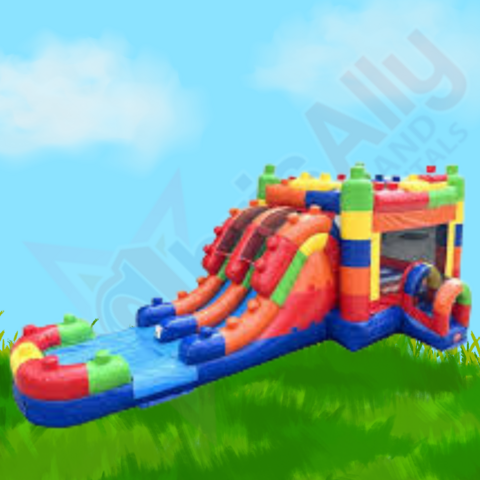 Building Block Jump and Double Slide XL