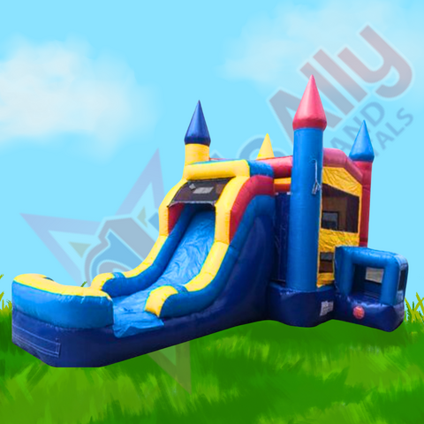 Castle Jump and Single Slide XL