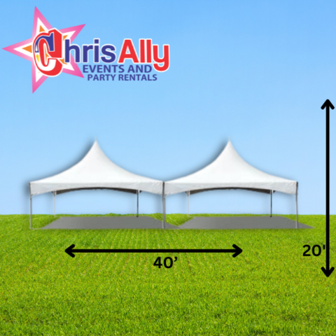 20 x 40 High Peak Frame Party Tent - White