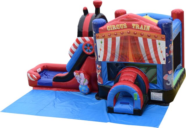 Circus Train Jump and Dry Slide