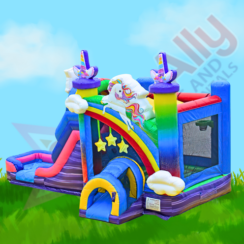 Dazzling Unicorn Jump and Slide Dry