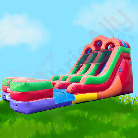 Fiesta Falls 16' Dual Lane Slide DRY