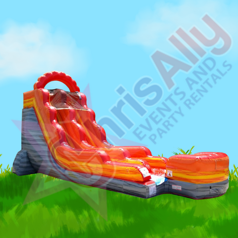 Fire Red Marble 19' Slide DRY