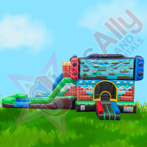 Super Bros Jump and Slide Wet/Dry