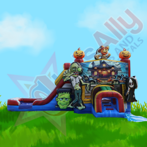 Halloween Jump and Slide Wet/Dry