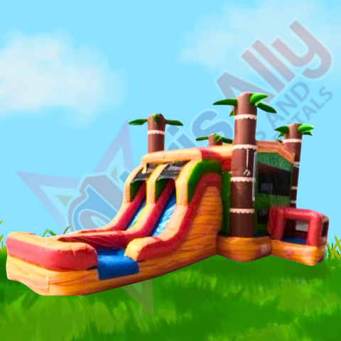 Island Fire Jump and Dual Slide XL