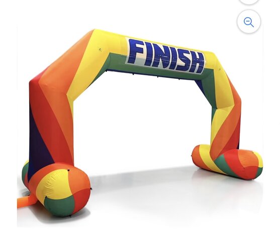 MultiColored Start / Finish Line 