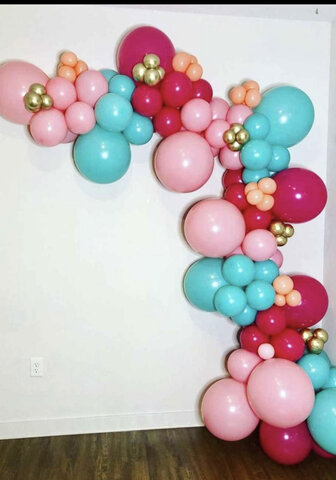 Balloon Garland 11Ft - 12 Ft   ( Color of your Choice)