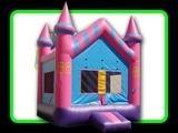 Pink Princess Castle Moonwalk (kids 6 years old or younger)