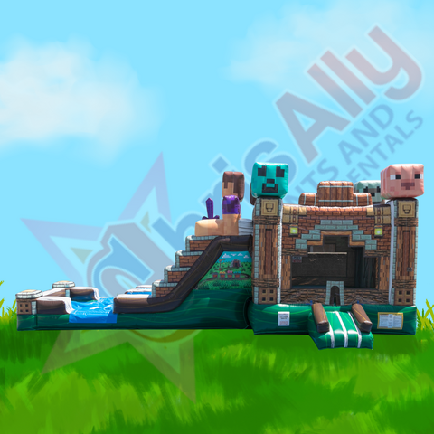 Pixelated Jump and Slide Wet/Dry