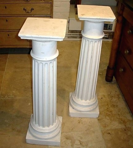 Plaster White Columns (2)
