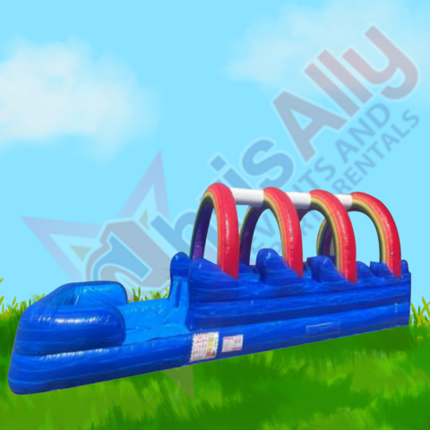 Rainbow Dual Lane Slip and Slide