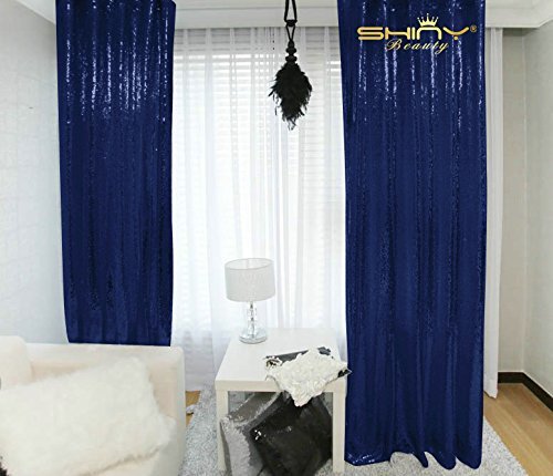 Sheer Sequin Royal Blue 2 Panel Backdrop (pipes Rented Separately)