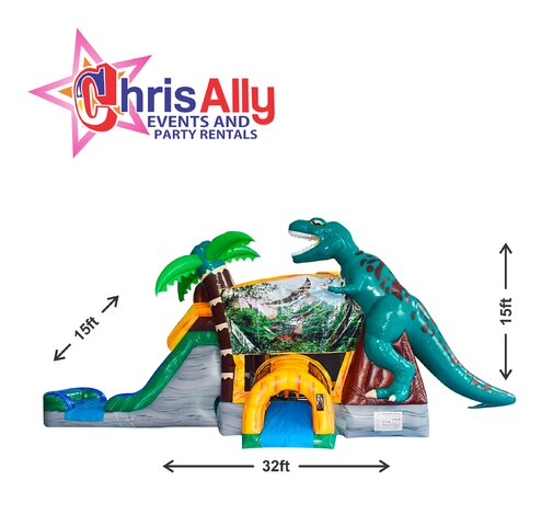 Jurassic Dino water slide rental