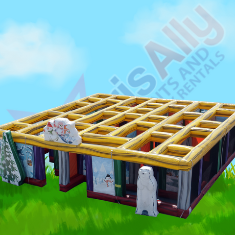 Winter Wonderland Inflatable Maze