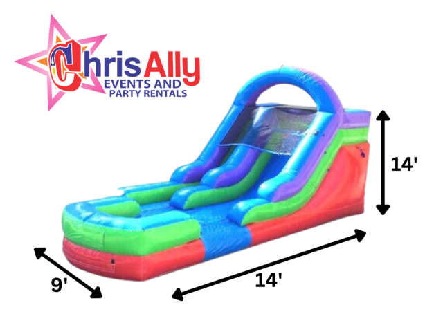13' Retro Rainbow Slide Wet