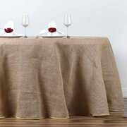 Round Tablecloth 120" burlap