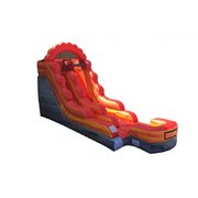 13' Fire Red Marble Wet Slide