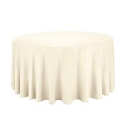 132 Inches Round Polyester Tablecloth