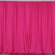 Backdrop Pack of 2/ 5 Ft x10 Ft Polyester Panel Fucsia With Pipes