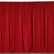 Backdrop Pack of 2  / 5 Ft x 10 Ft Polyester Panel Red With Pipes