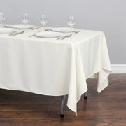Rectangular Tablecloth Polyester White  60" x 102"