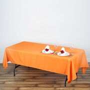60x102 Polyester Rectangular Tablecloth Orange