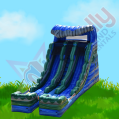 Blue Wave 16 Ft. Double Lane Dry Slide