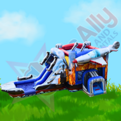 Fighter Jet Jump and Slide Wet/Dry