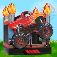 Fire Monster Truck Bouncer