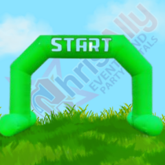 20ft Inflatable Arch with Start Finish Line Banners