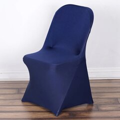 Stretch Folding Chair Cover Navy Blue
