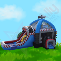 Race Cars Jump and Dual Slide Wet/Dry