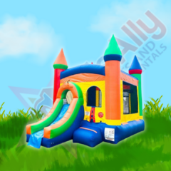 Small Castle Combo Rainbow Jump and Slide Toddler (Customer Pick up Only)