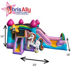 Sparkling Unicorn Jump and Slide
*** NEW FOR 2024 ***