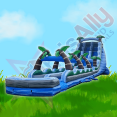 Tropical Marble Dual Lane Water Slide with Slip and Slide