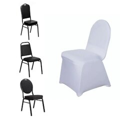 White Premium Banquet Stretch Spandex Chair Cover