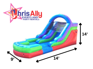 13' Retro Rainbow Slide Wet 