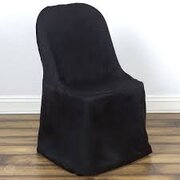 Plyester folding Chair Covers Black