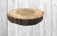 Rustic Wood Cake Stand 20"