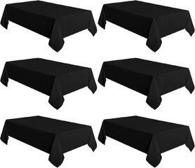 6ft Table - Black Tablecloth